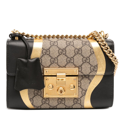 Gucci Small GG Supreme Osiride Padlock Crossbody