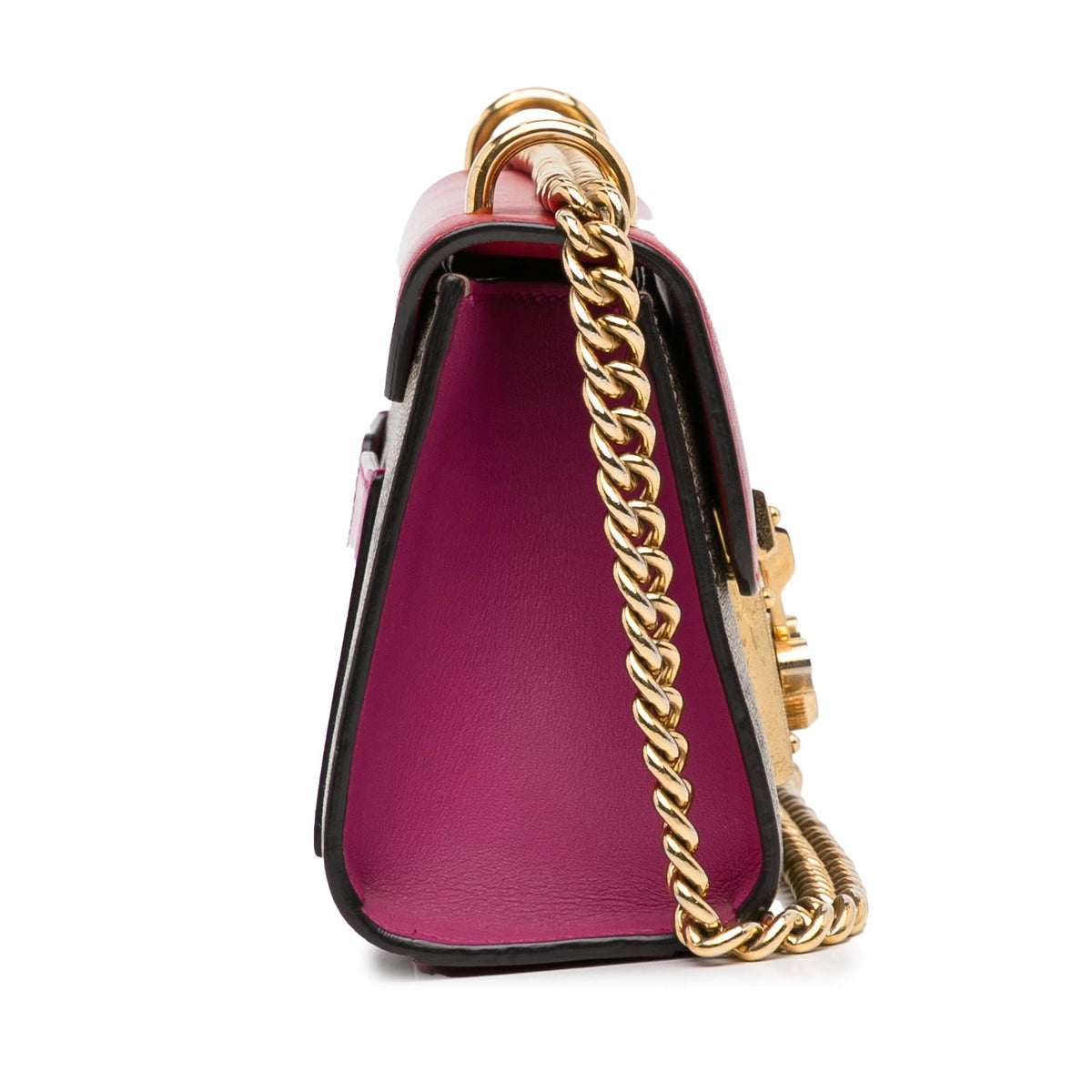 Gucci Small GG Supreme Padlock Crossbody Bag (SHG-UWsLXV)