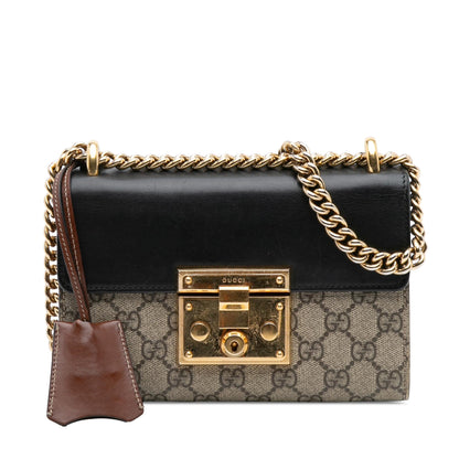 Gucci Small GG Supreme Padlock Crossbody
