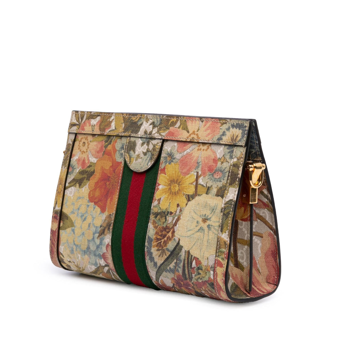Gucci Small GG Supreme Water Flora Ophidia Chain Bag