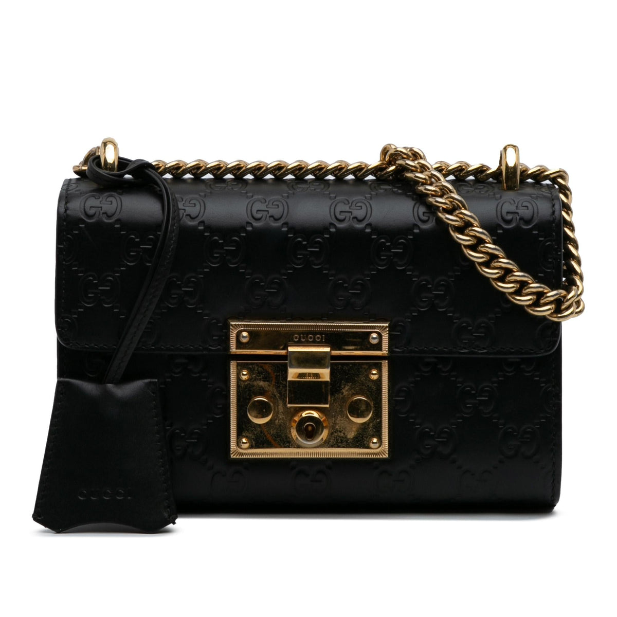 Gucci Small Guccissima Padlock Crossbody