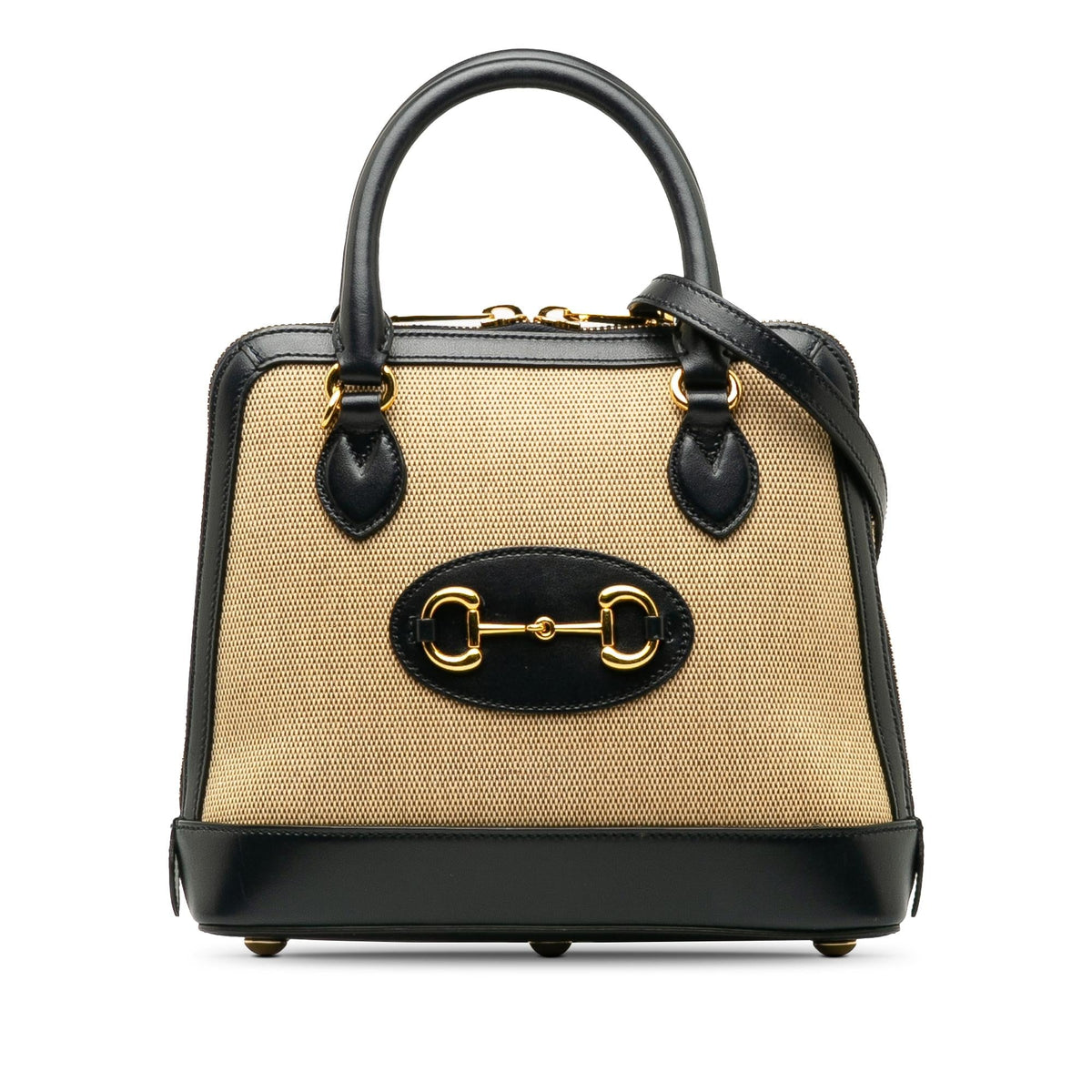 Gucci Small Horsebit 1955 Canvas Top Handle (SHG-7XpLq2)