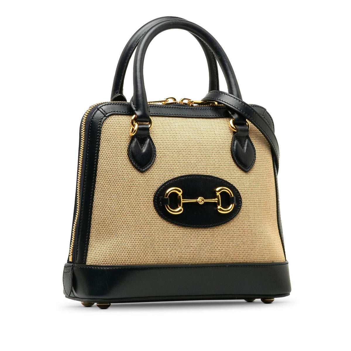Gucci Small Horsebit 1955 Canvas Top Handle (SHG-7XpLq2)