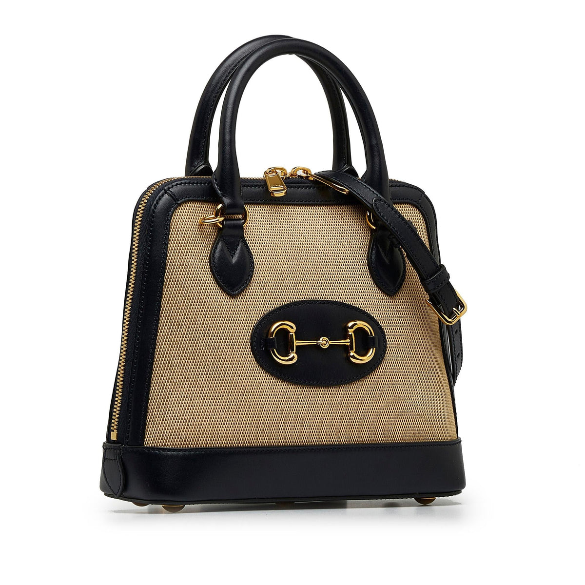 Gucci Small Horsebit 1955 Canvas Top Handle