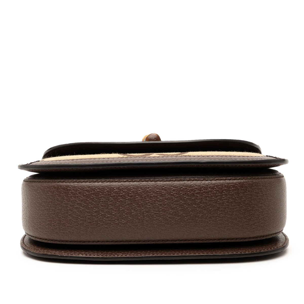 Gucci Small Jumbo GG Canvas Bamboo 1947 Top Handle Bag