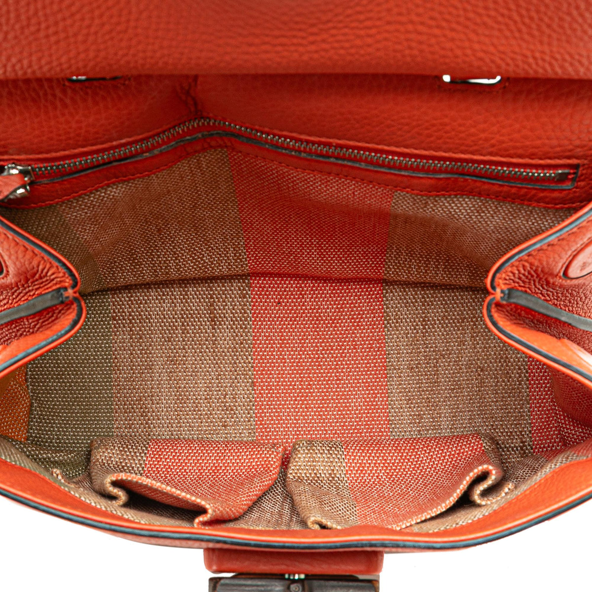 Gucci Small Leather Bamboo Daily Satchel