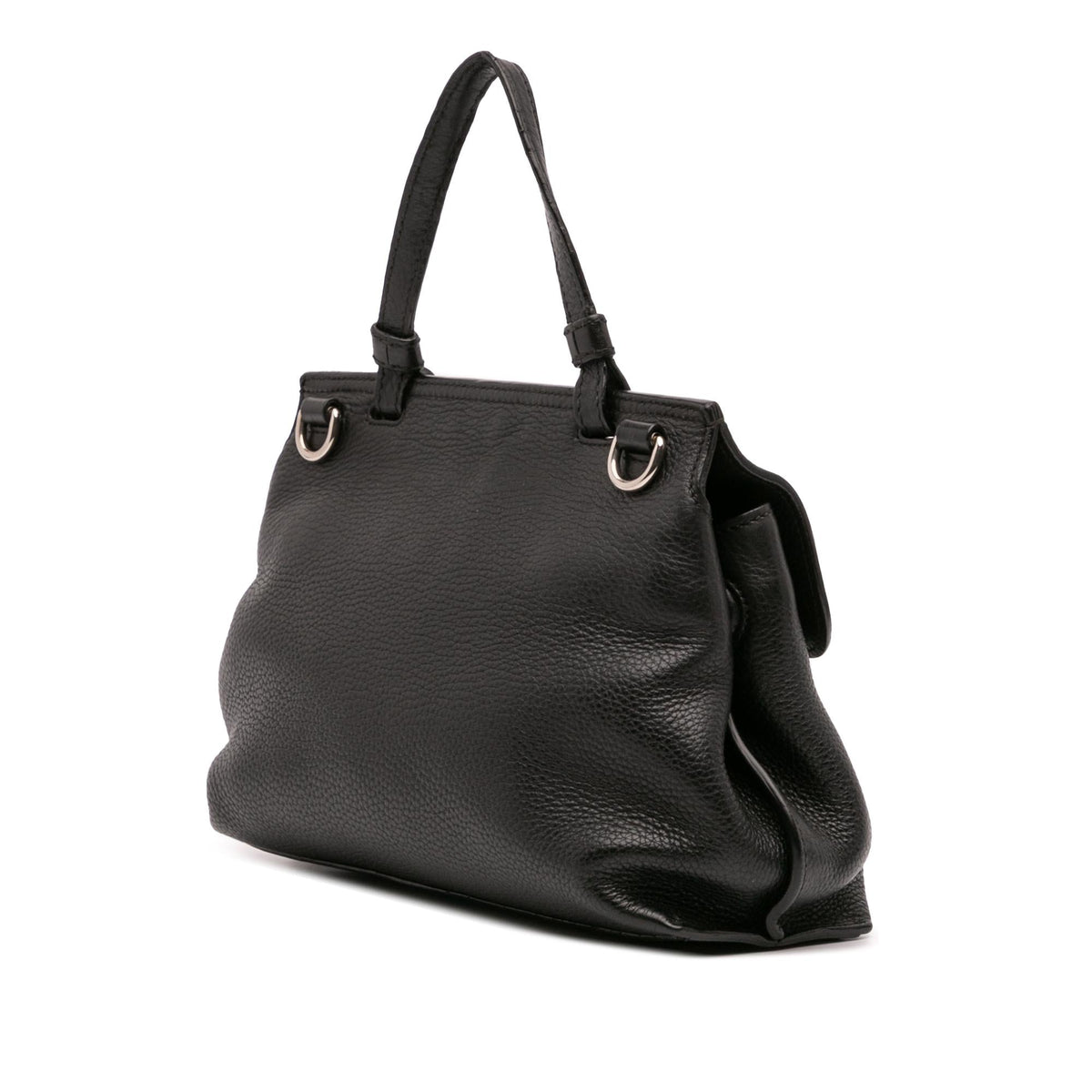 Gucci Small Leather Bamboo Daily Satchel