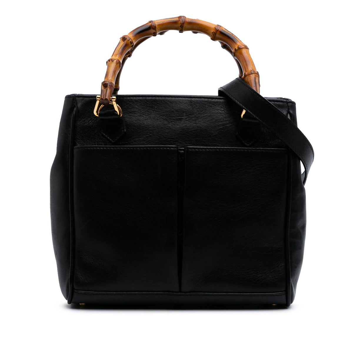 Gucci Small Leather Bamboo Satchel