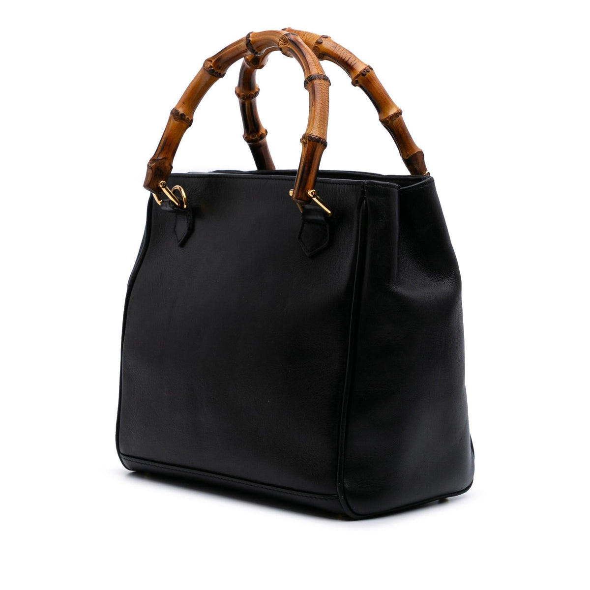 Gucci Small Leather Bamboo Satchel