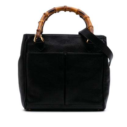 Gucci Small Leather Bamboo Satchel