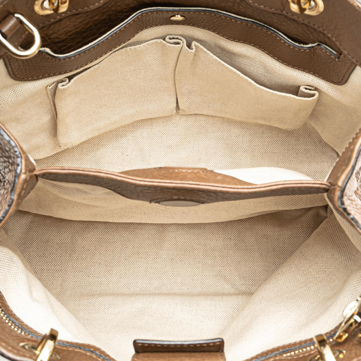 Gucci Small Leather Bamboo Shopper Satchel (SHG-qXAgyf)