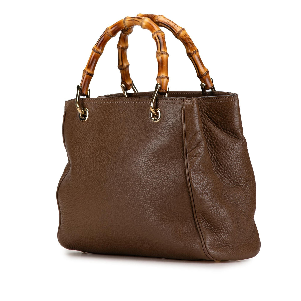 Gucci Small Leather Bamboo Shopper Satchel (SHG-qXAgyf)