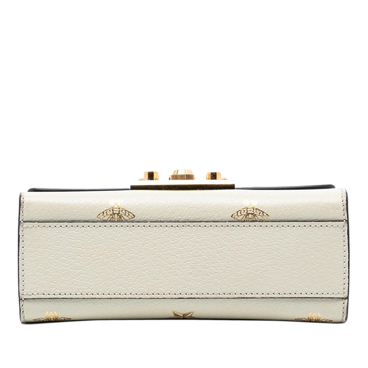 Gucci Small Leather Bee Star Padlock Crossbody