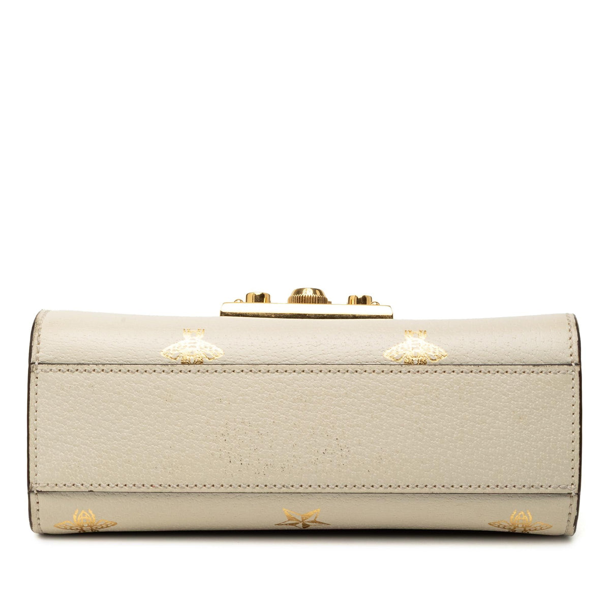 Gucci Small Leather Bee Star Padlock Crossbody