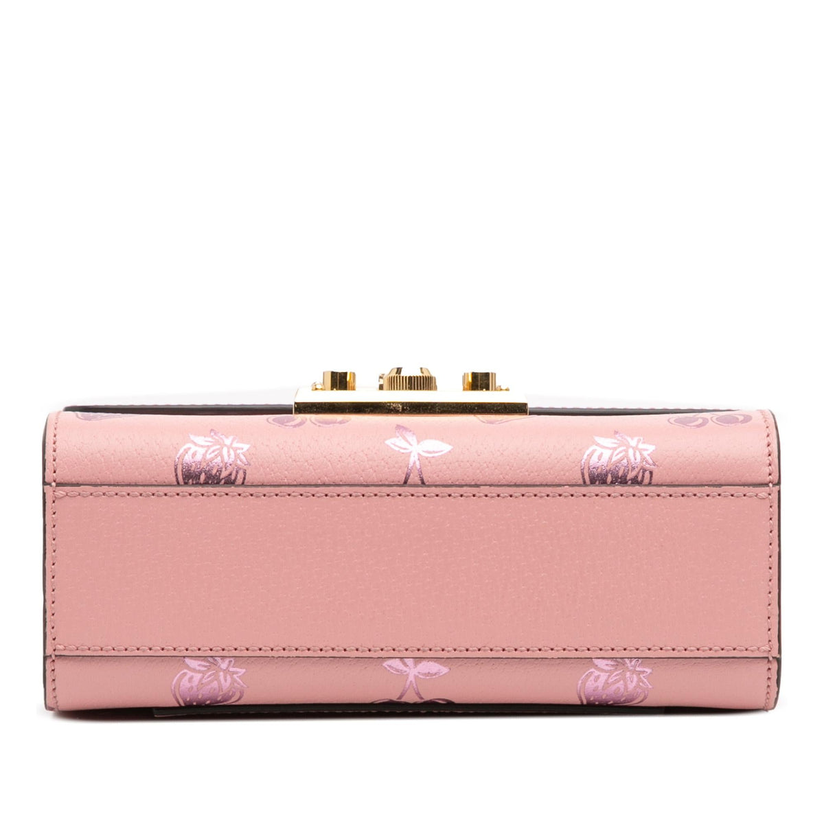 Gucci Small Leather Berry Print Padlock Crossbody