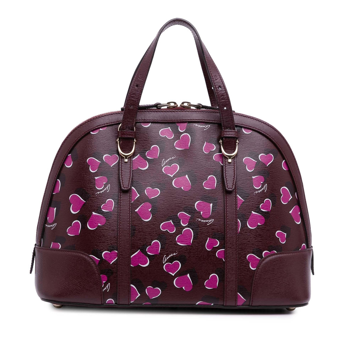 Gucci Small Leather Heartbeat Nice Dome Satchel
