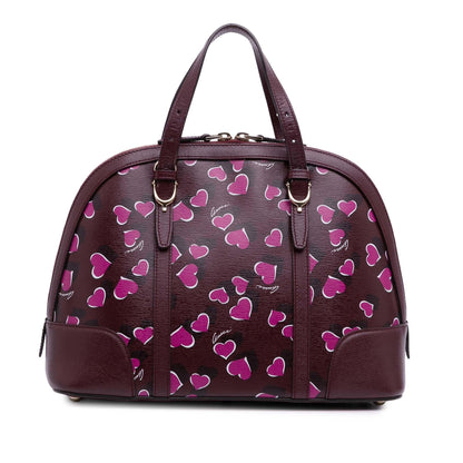 Gucci Small Leather Heartbeat Nice Dome Satchel