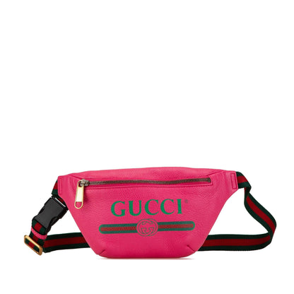 Gucci Small Leather Logo Belt Bag (SHG-mG97QA)
