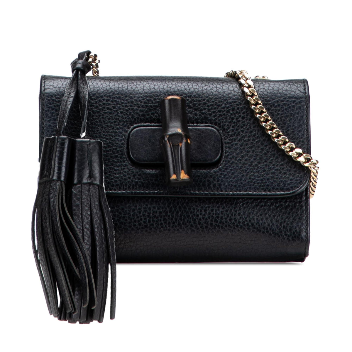 Gucci Small Leather Miss Bamboo Crossbody