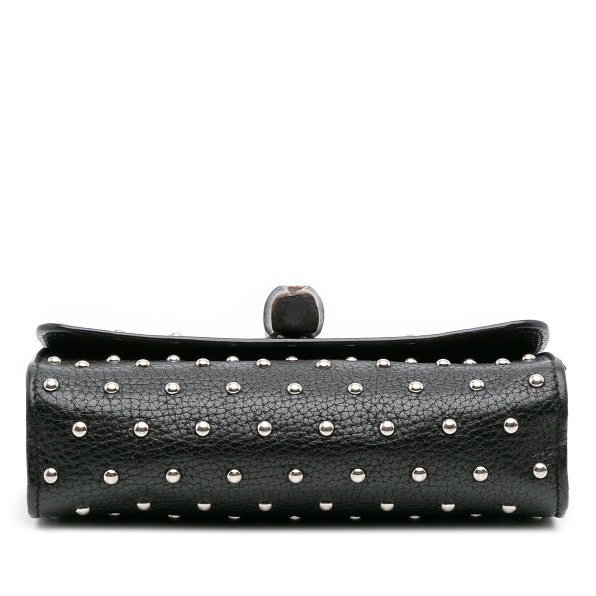 Gucci Small Leather Studded Miss Bamboo Crossbody