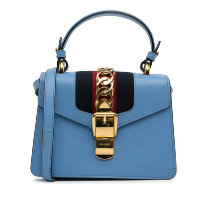 Gucci Small Leather Sylvie Satchel (SHG-rA40V1)