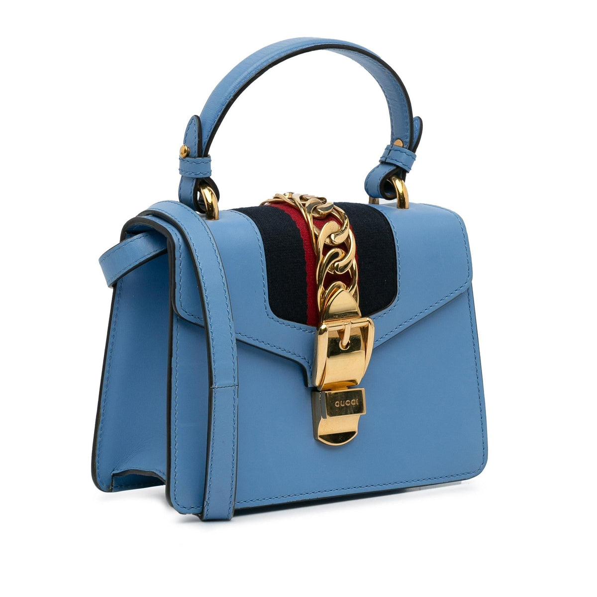 Gucci Small Leather Sylvie Satchel (SHG-rA40V1)