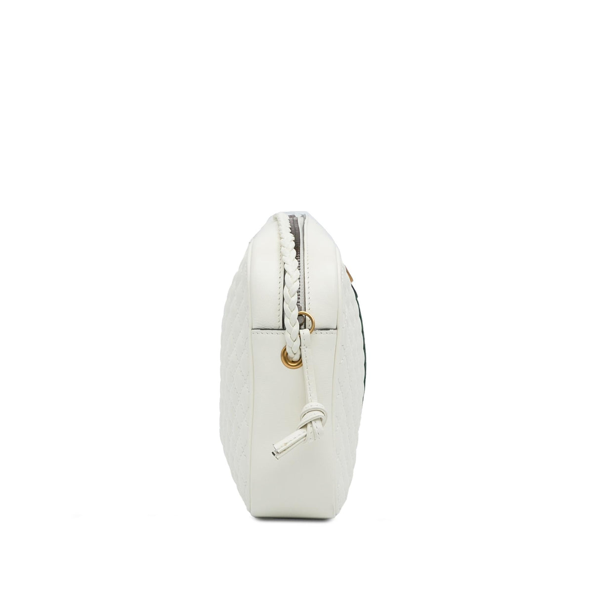 Gucci Small Leather Web Trapuntata Crossbody (SHG-70xUkM)