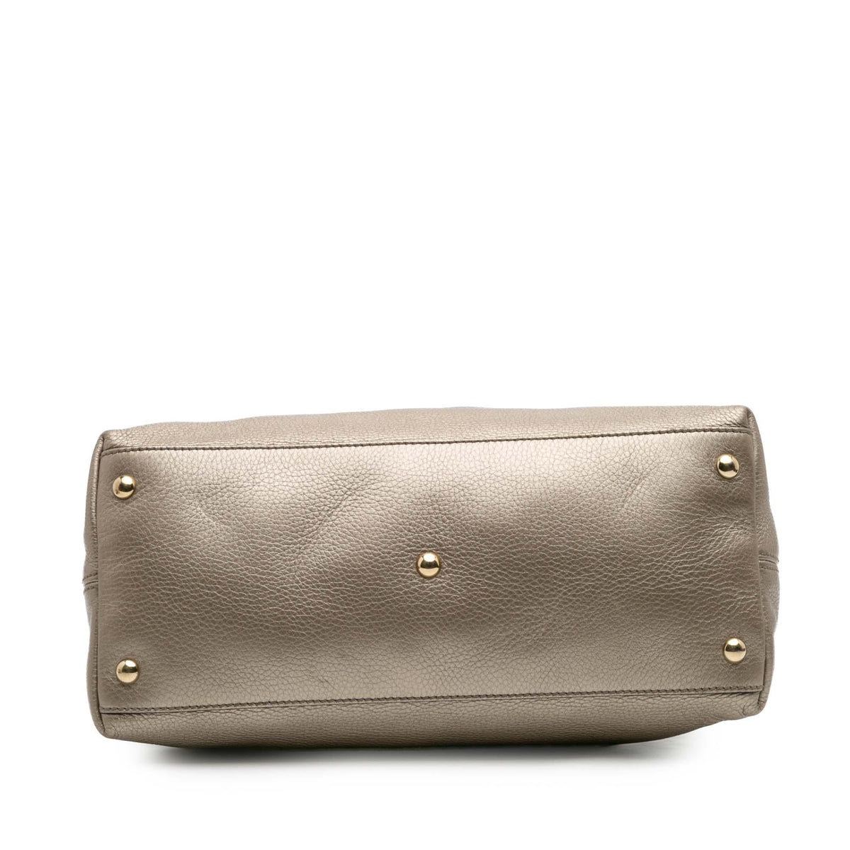 Gucci Small Metallic Leather Soho Working Satchel
