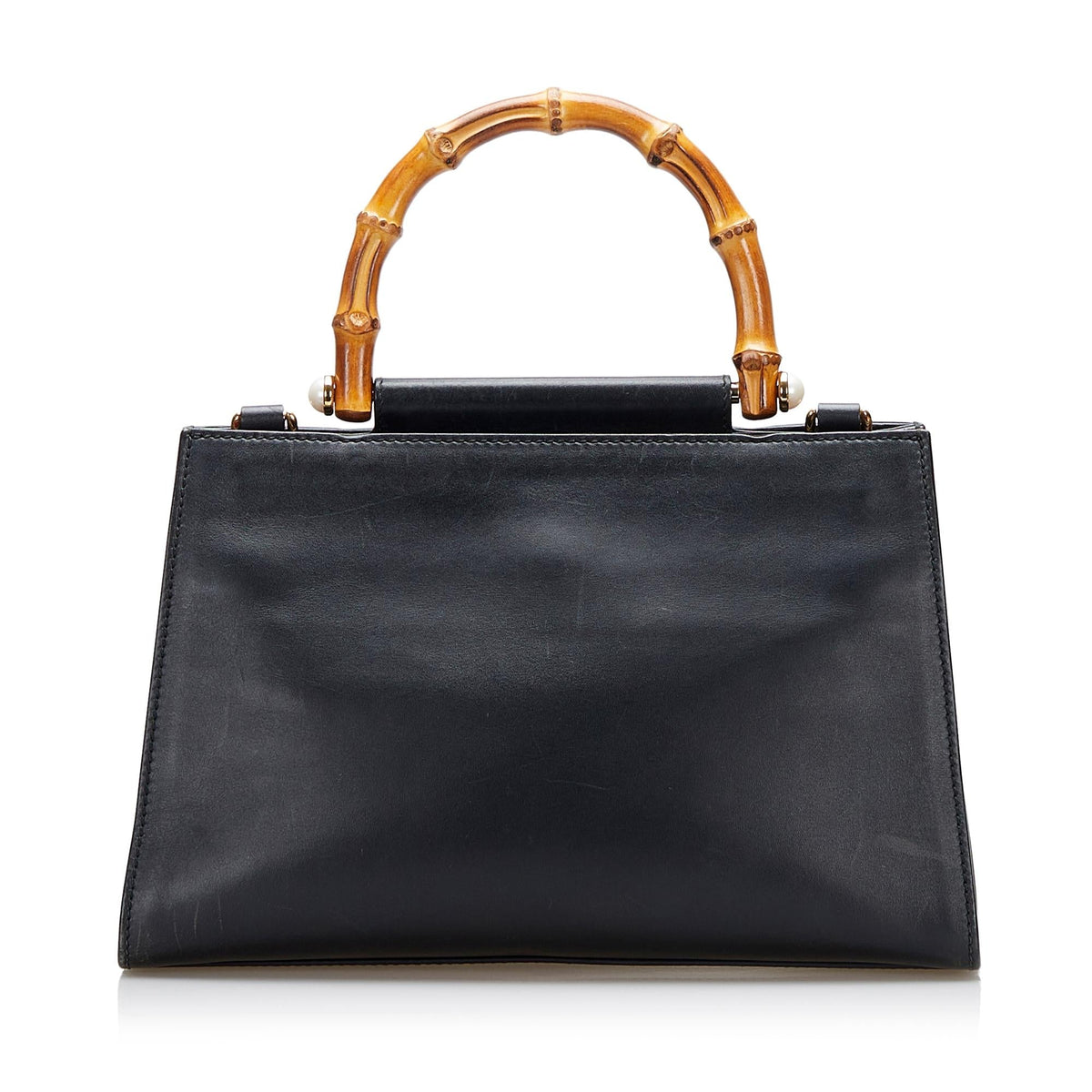 Gucci Small Nymphaea Bamboo Satchel (SHG-36983)