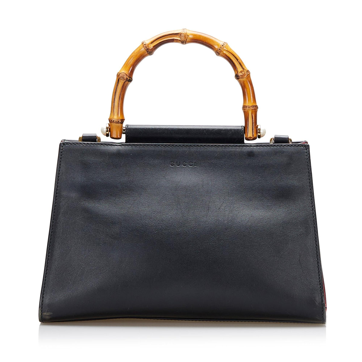 Gucci Small Nymphaea Bamboo Satchel (SHG-36983)