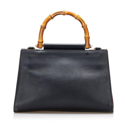 Gucci Small Nymphaea Bamboo Satchel (SHG-36983)