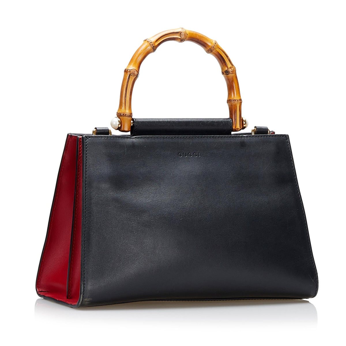 Gucci Small Nymphaea Bamboo Satchel (SHG-36983)