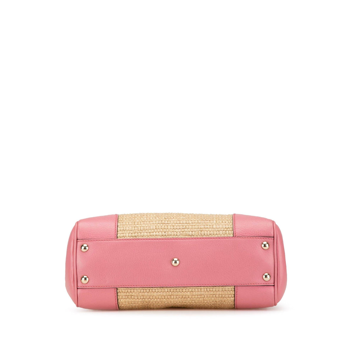 Gucci Small Raffia Bamboo Shopper Satchel