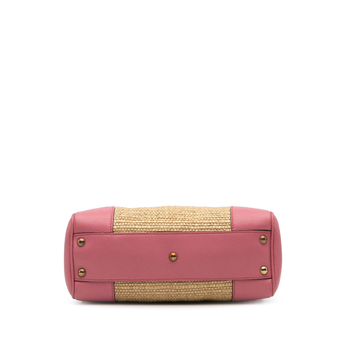Gucci Small Raffia Bamboo Shopper Satchel