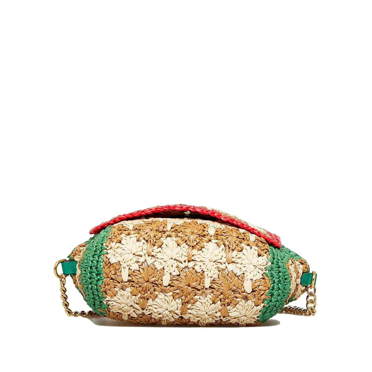 Gucci Small Raffia GG Marmont Crossbody (SHG-sRQ7mp)