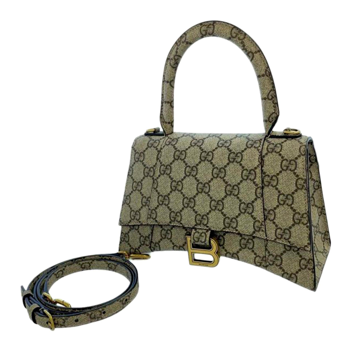 Gucci Small The Hacker Project GG Supreme Hourglass Satchel (SHG-kZb3fx)