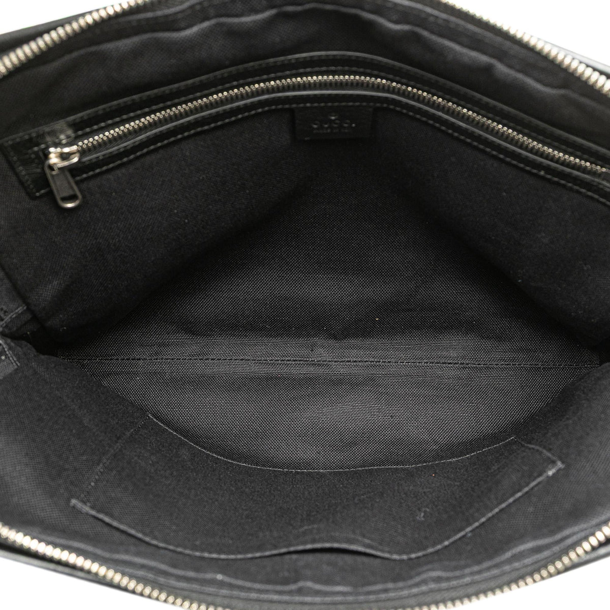 Gucci Soft Leather Interlocking G Portfolio Business Bag