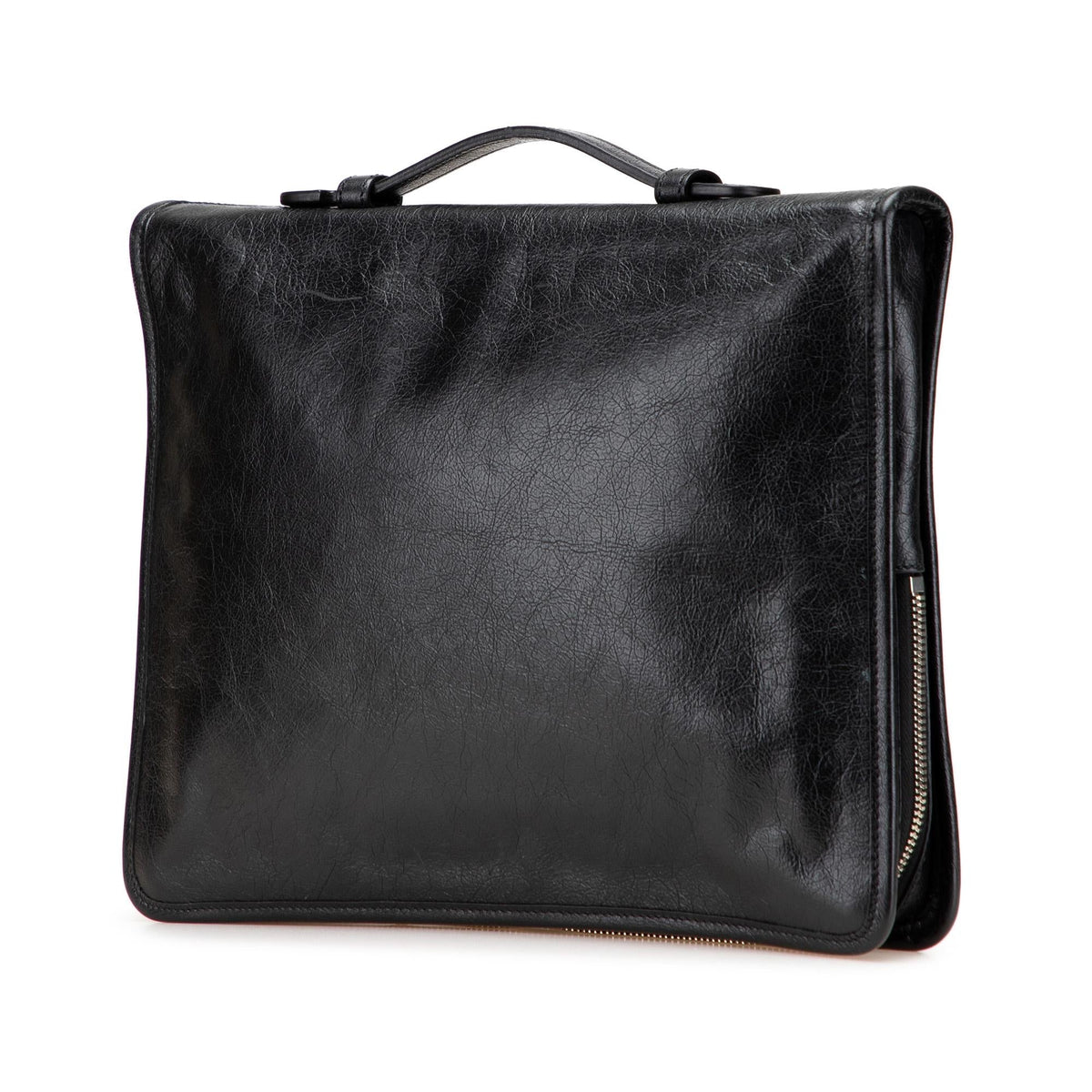 Gucci Soft Leather Interlocking G Portfolio Business Bag
