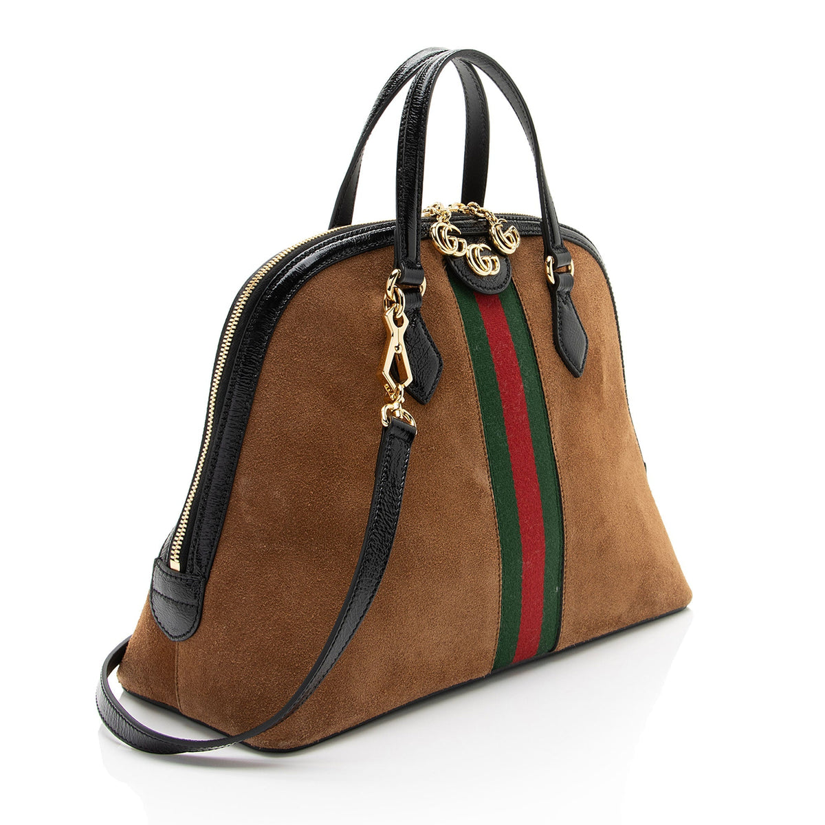 Gucci Suede Ophidia Dome Medium Satchel (SHF-SwVXHC)