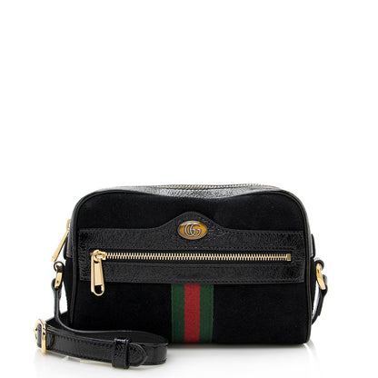 Gucci Suede Ophidia Mini Crossbody Bag (SHF-21574)