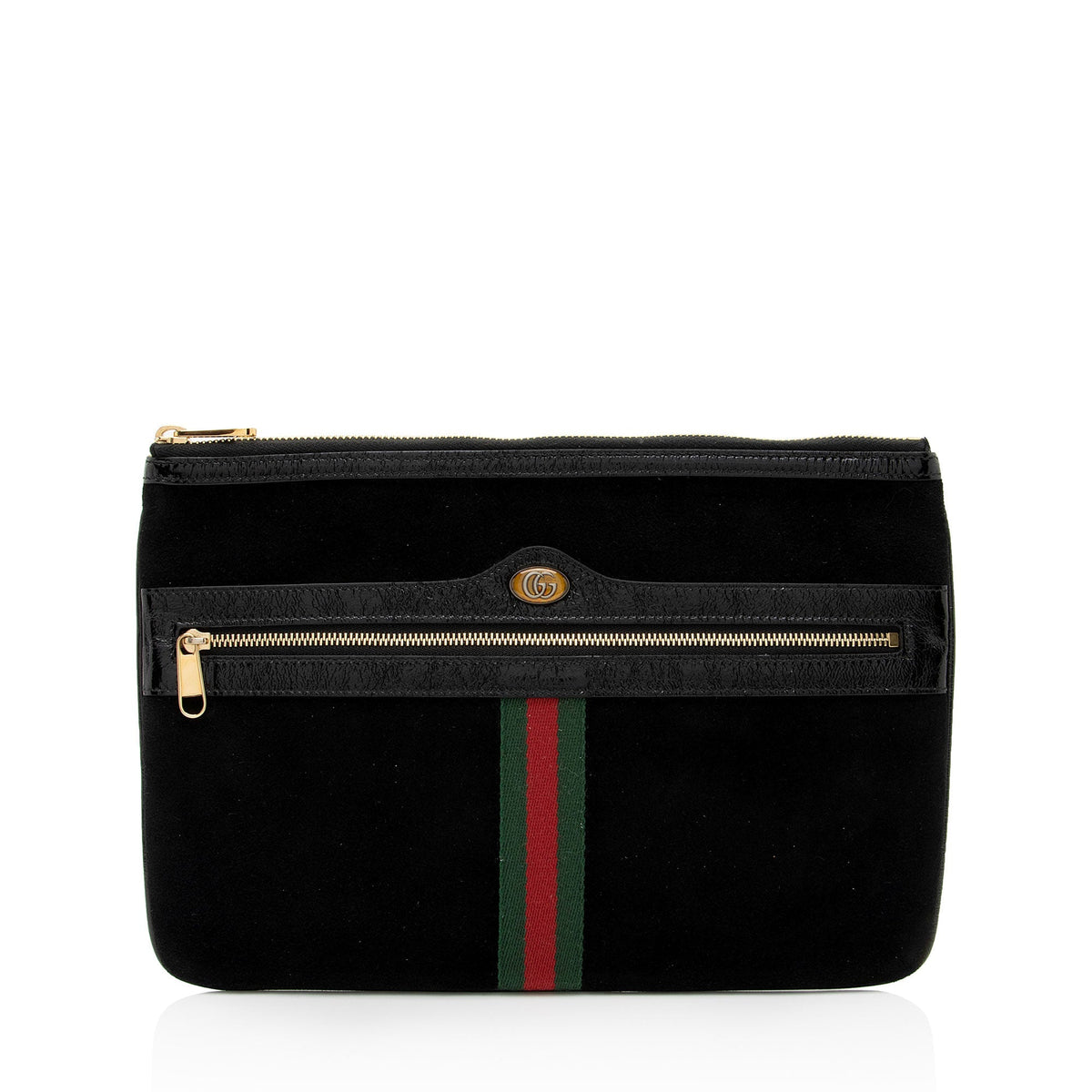 Gucci Suede Ophidia Zip Pouch (SHF-6RTERn)