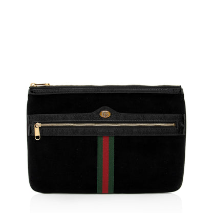 Gucci Suede Ophidia Zip Pouch (SHF-6RTERn)