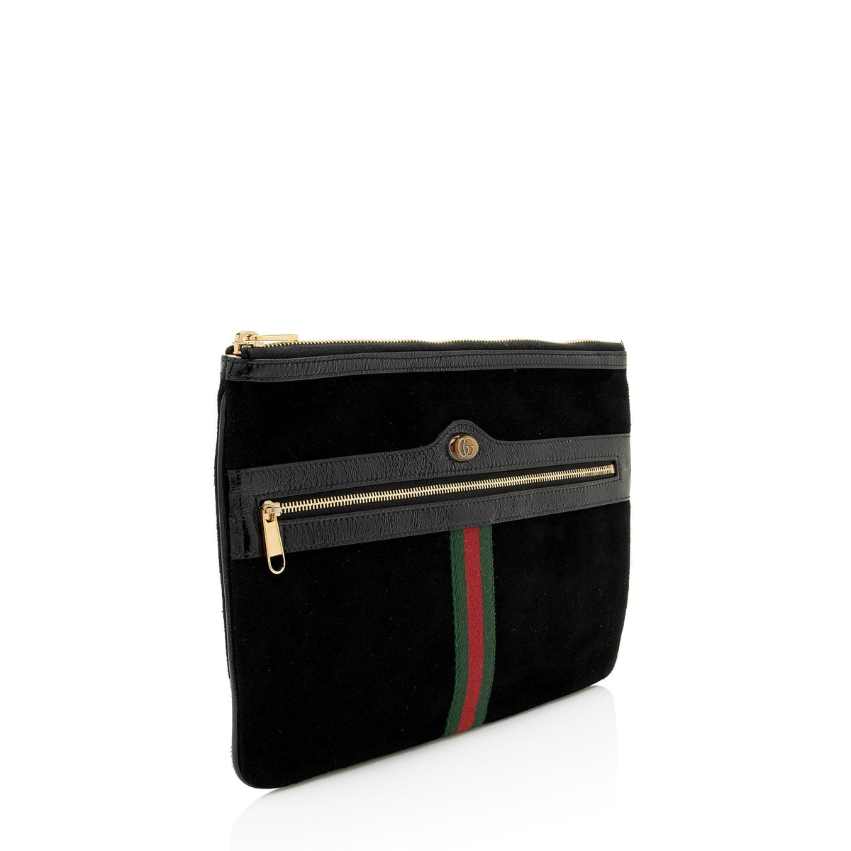 Gucci Suede Ophidia Zip Pouch (SHF-6RTERn)