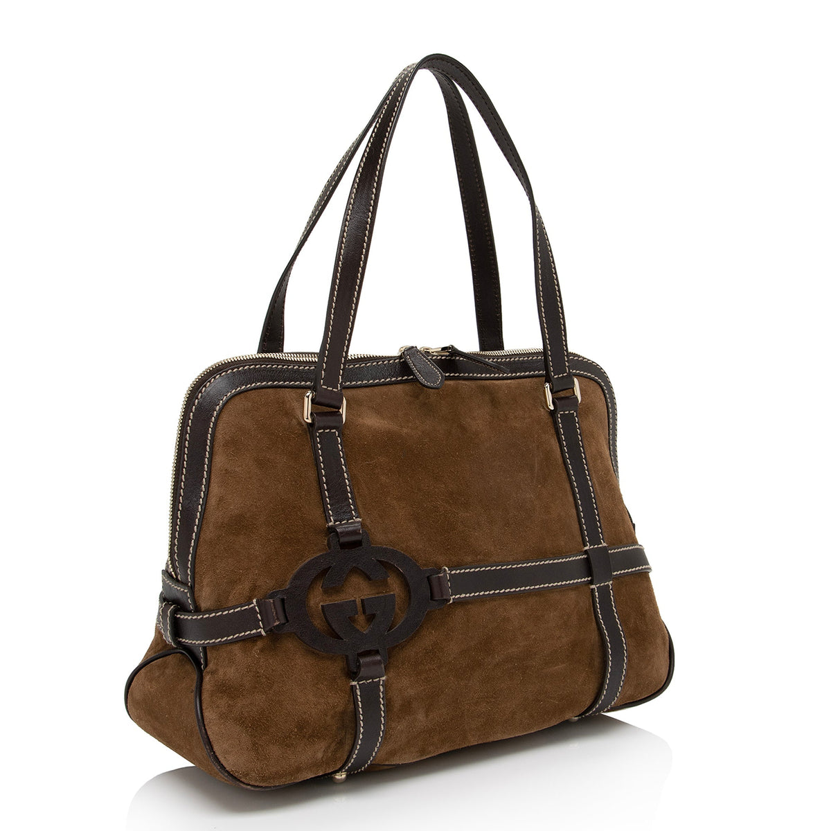 Gucci Suede Royal Satchel (SHF-NaAFTp)