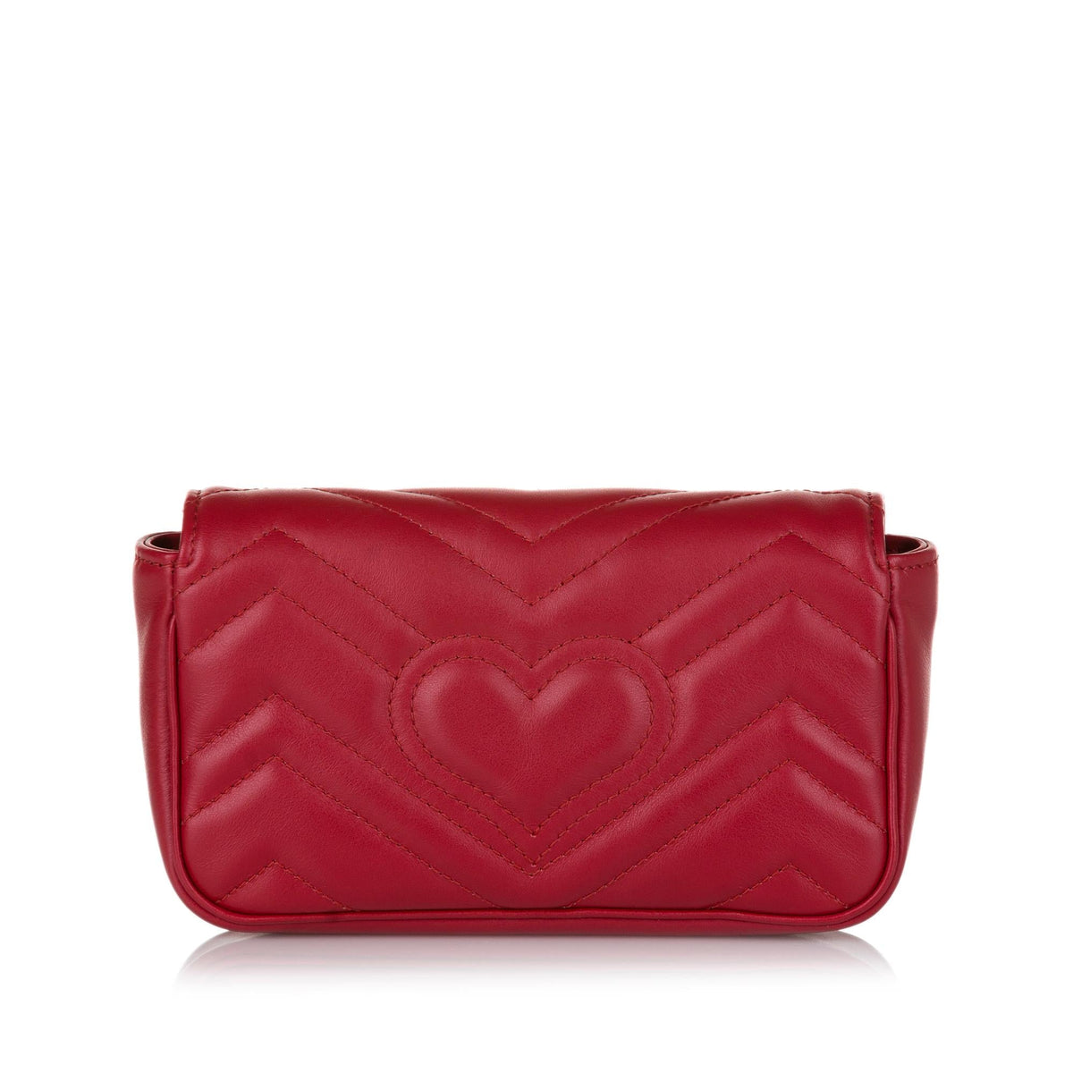 Gucci Super Mini GG Marmont Leather Crossbody Bag (SHG-34950)