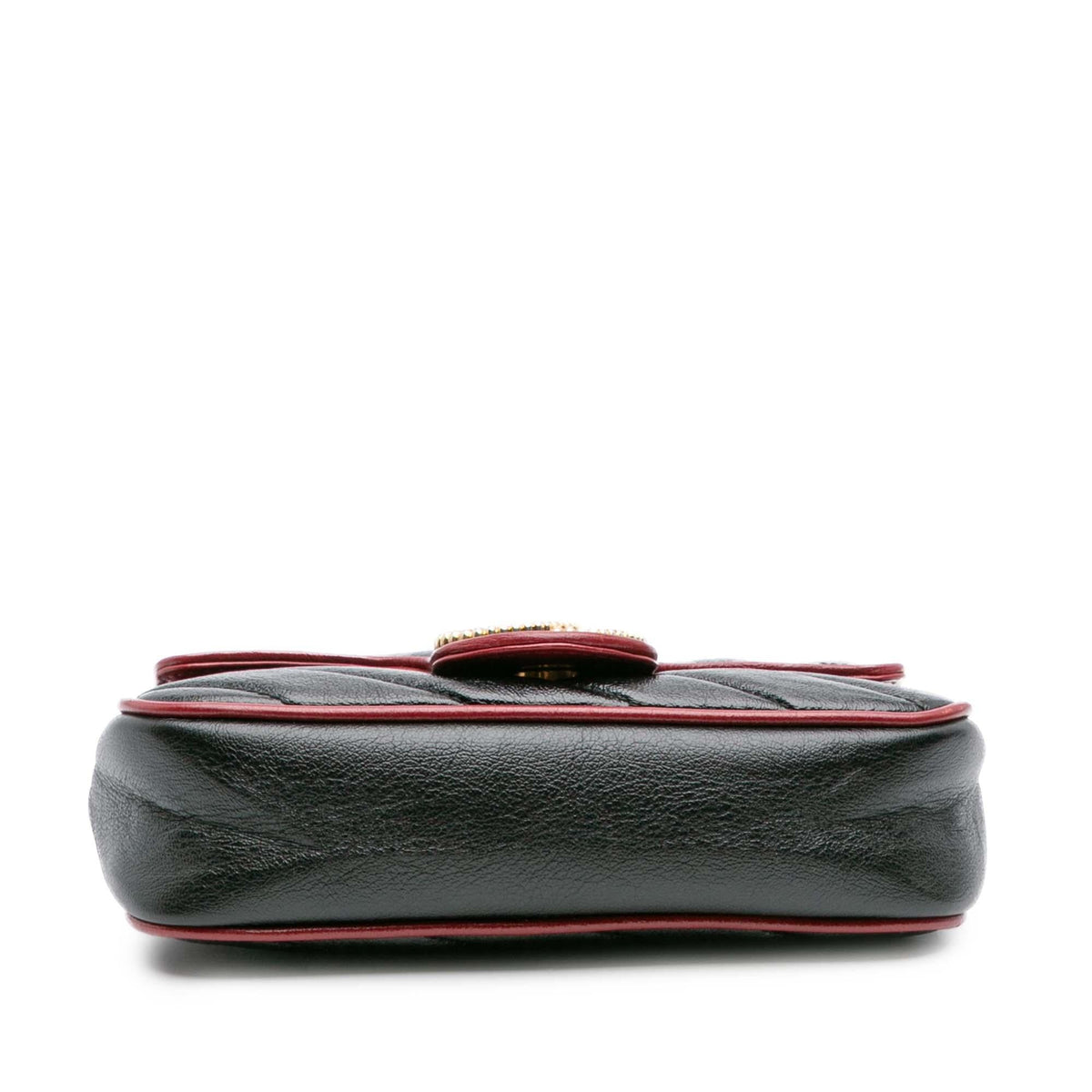 Gucci Super Mini GG Marmont Matelasse Leather Torchon Flap Crossbody