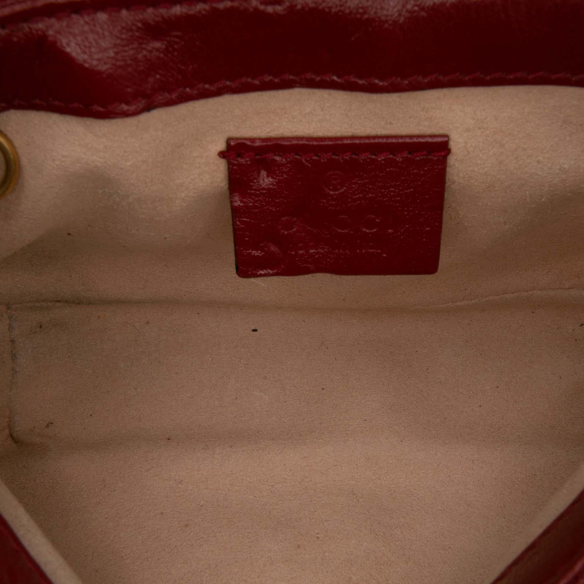 Gucci Super Mini GG Marmont Matelasse Leather Torchon Flap Crossbody