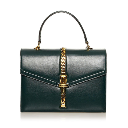 Gucci Sylvie 1969 Leather Satchel (SHG-37211)
