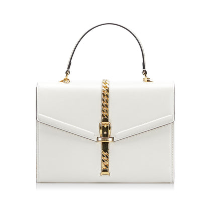 Gucci Sylvie 1969 Leather Satchel (SHG-XLLZGR)