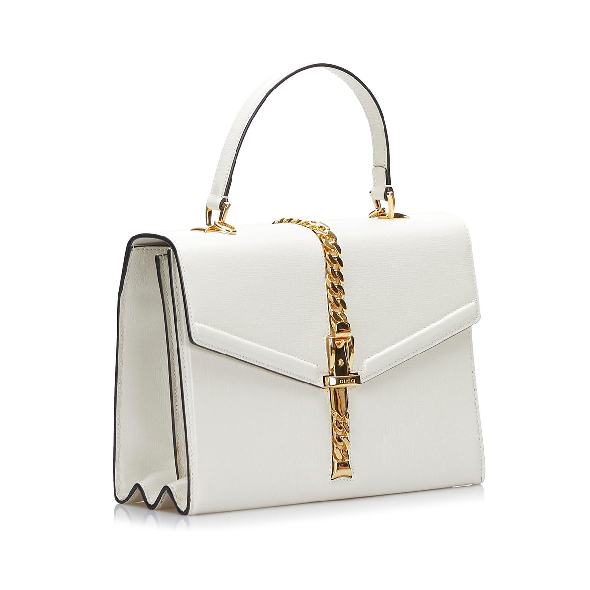 Gucci Sylvie 1969 Leather Satchel (SHG-XLLZGR)